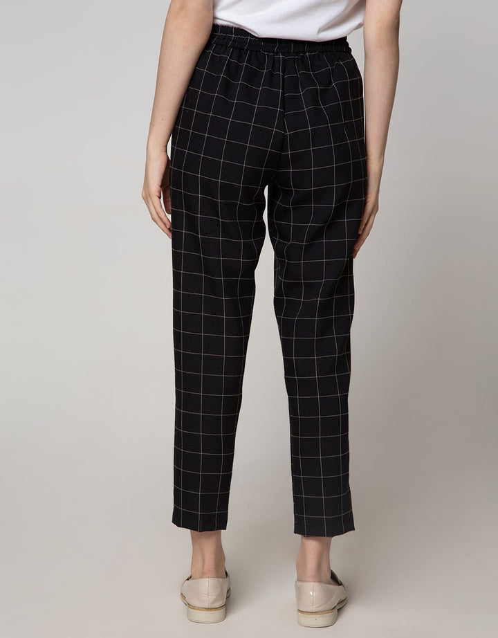 Connexion Ankle Pants Relax Pants Print Windowpane