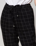 Connexion Ankle Pants Relax Pants Print Windowpane