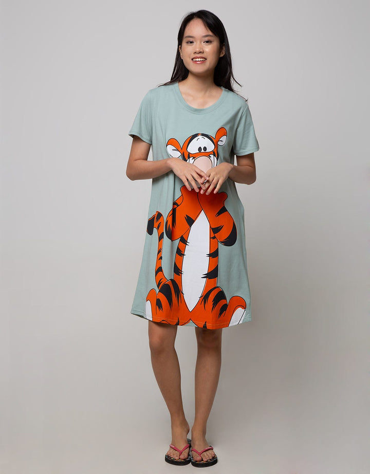 Disney Bouncing Tiger Short Sleeve Midi Dress
