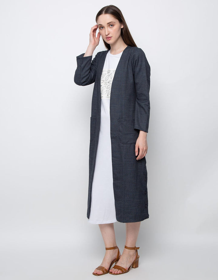 3H Buttoned Long Bla
