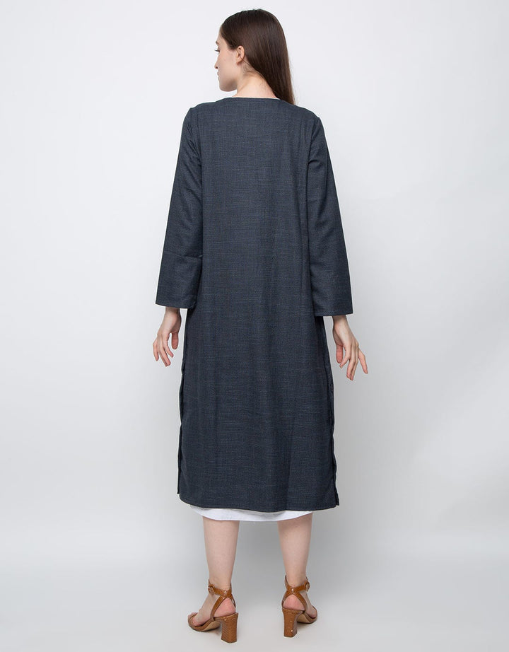 3H Buttoned Long Bla