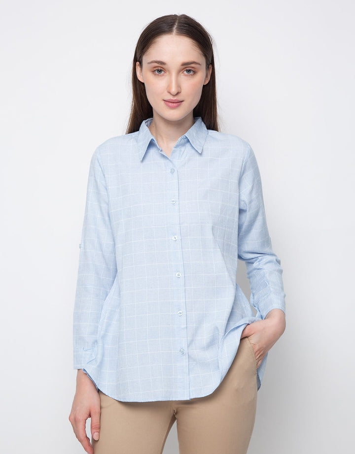 3H High Low Checkered  Shirt A21.KD.47