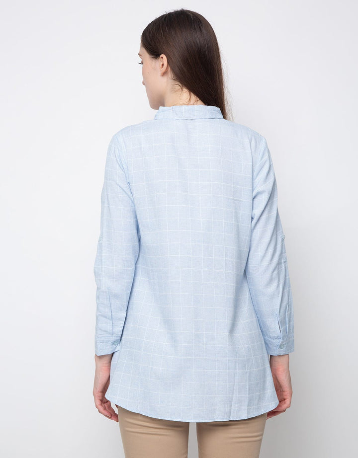 3H High Low Checkered  Shirt A21.KD.47