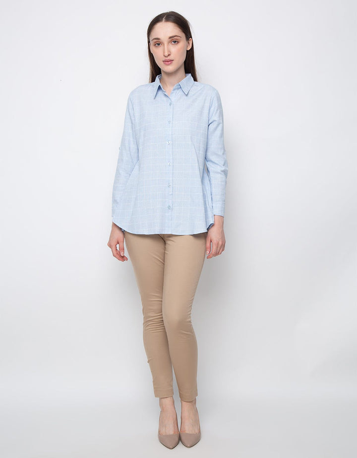 3H High Low Checkered  Shirt A21.KD.47