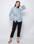 3H Printed Long Sleeve Blouse