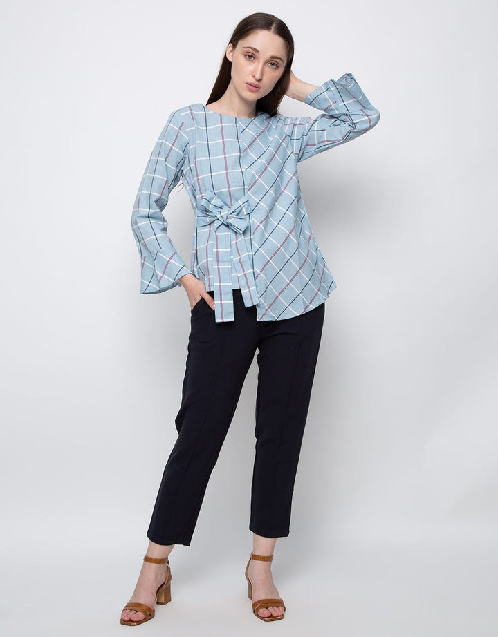 3H Printed Long Sleeve Blouse