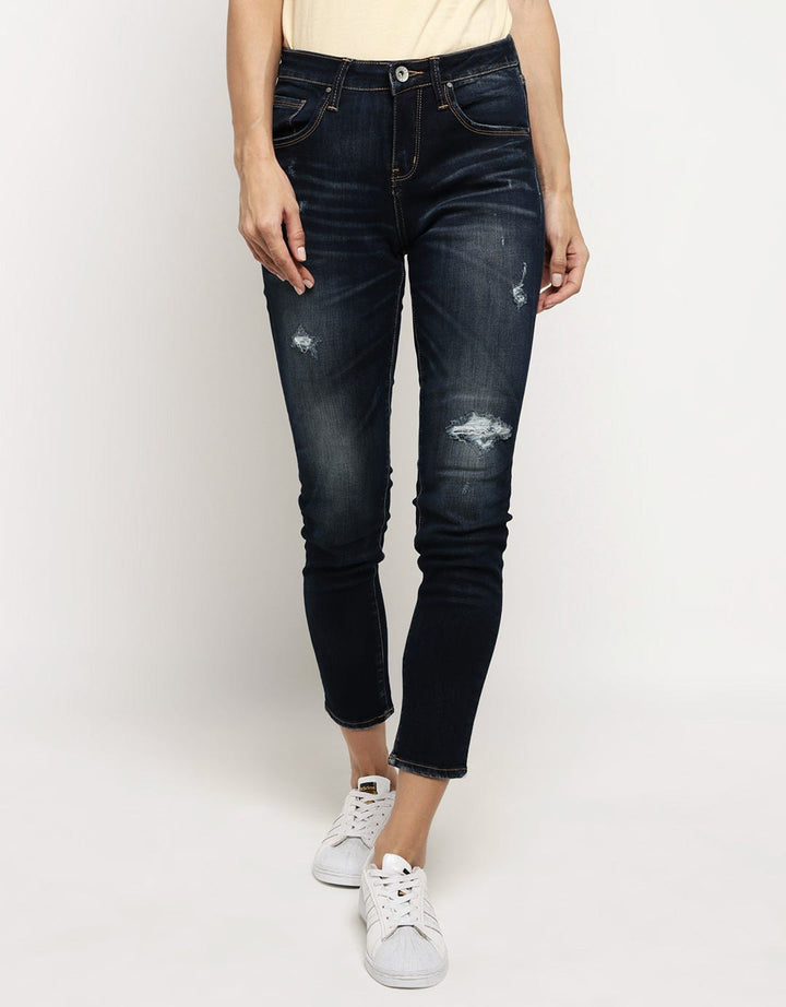 3SECOND Celana Jeans Detail Ripped