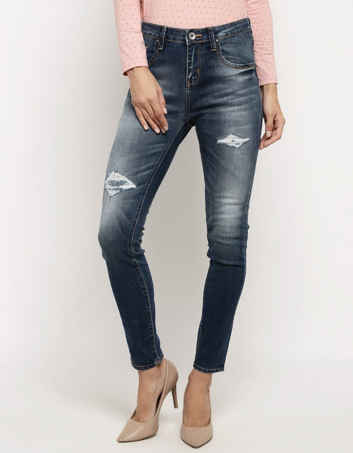 3SECOND Celana Jeans Detail Ripped