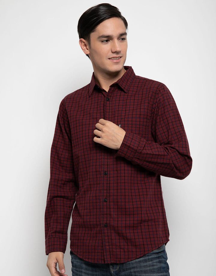3SECOND Kemeja Print Checkers