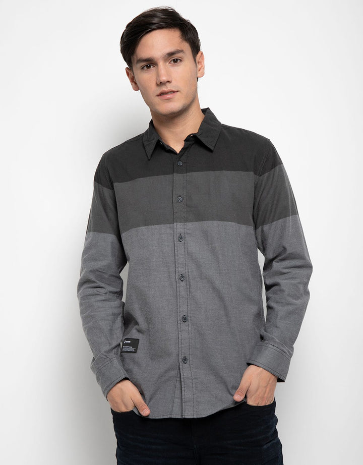 3SECOND Kemeja Print Colour Blocks