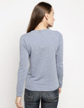 3SECOND Sweater Basic Detail Print Brand