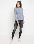 3SECOND Sweater Basic Detail Print Brand