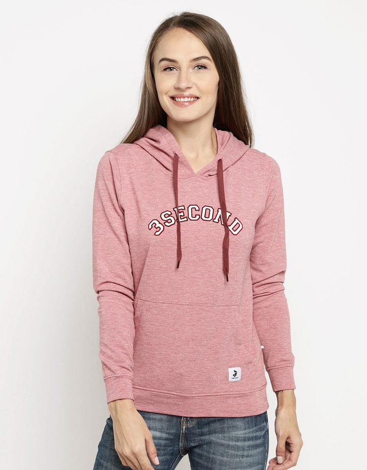 3SECOND Sweater Hoodie Detail Print Brand