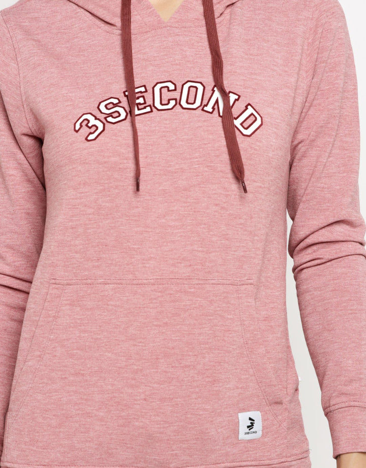 3SECOND Sweater Hoodie Detail Print Brand