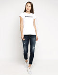 3SECOND T-shirt Detail Print Brand