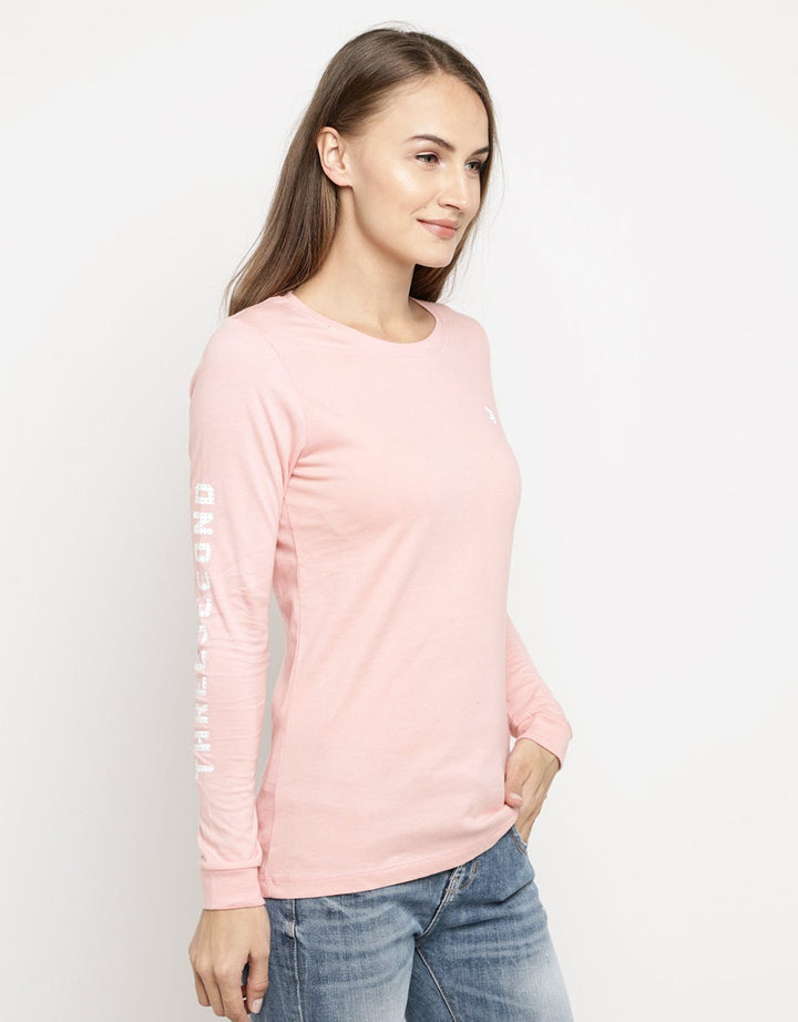 3SECOND T-shirt Detail Print Lengan