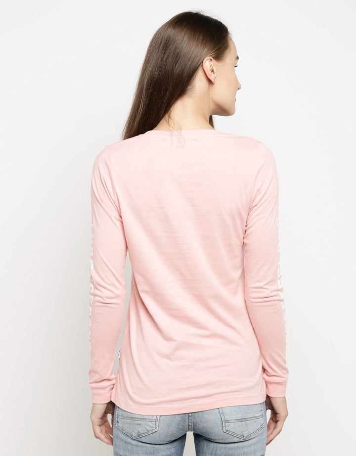 3SECOND T-shirt Detail Print Lengan