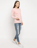 3SECOND T-shirt Detail Print Lengan