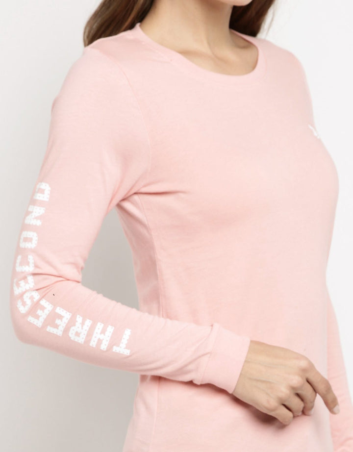 3SECOND T-shirt Detail Print Lengan