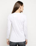 3SECOND T-shirt Lengan Panjang Detail Print Brand
