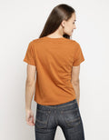 3SECOND T-shirt Lengan Pendek Print Brand