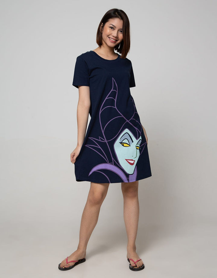 Disney Maleficent Short Sleeve Midi Dress