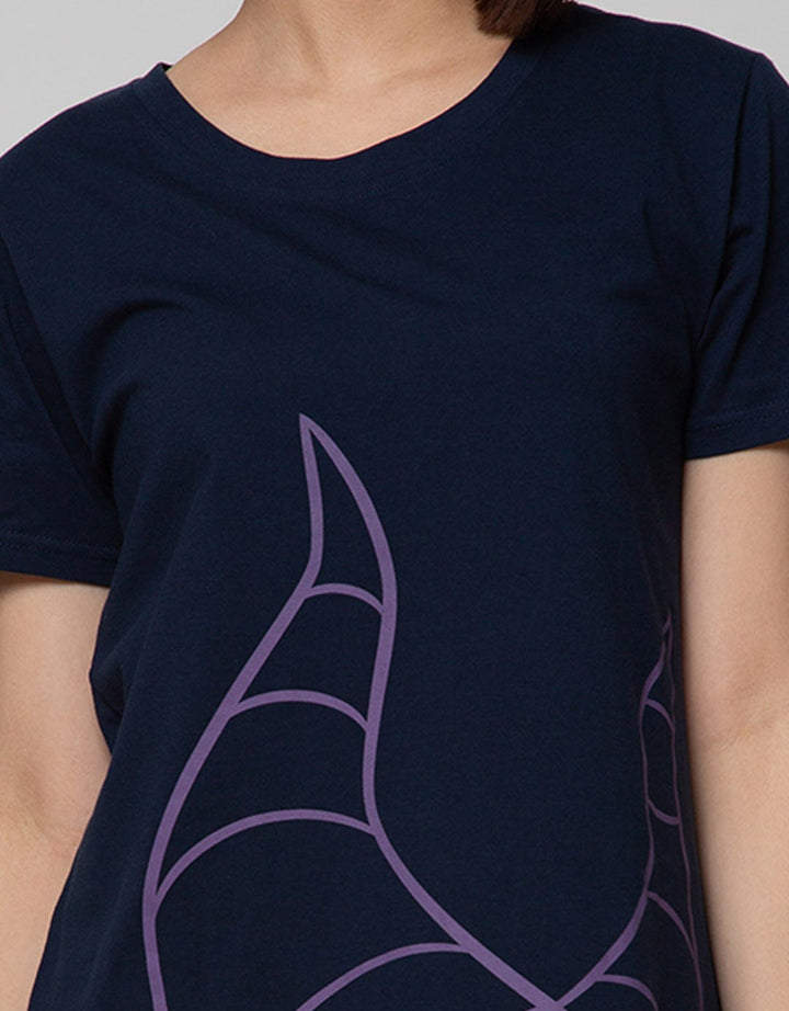 Disney Maleficent Short Sleeve Midi Dress