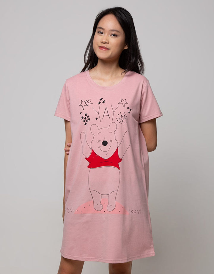 Disney Sweety Pooh Short Sleeve Midi Dress