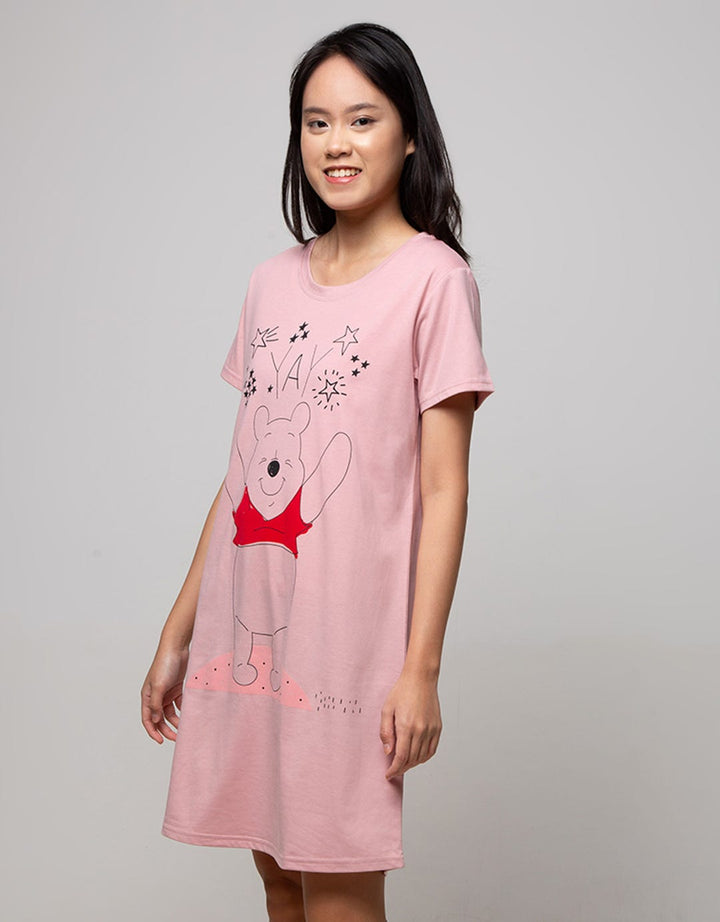 Disney Sweety Pooh Short Sleeve Midi Dress