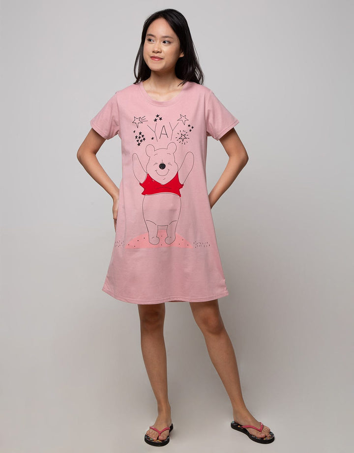 Disney Sweety Pooh Short Sleeve Midi Dress