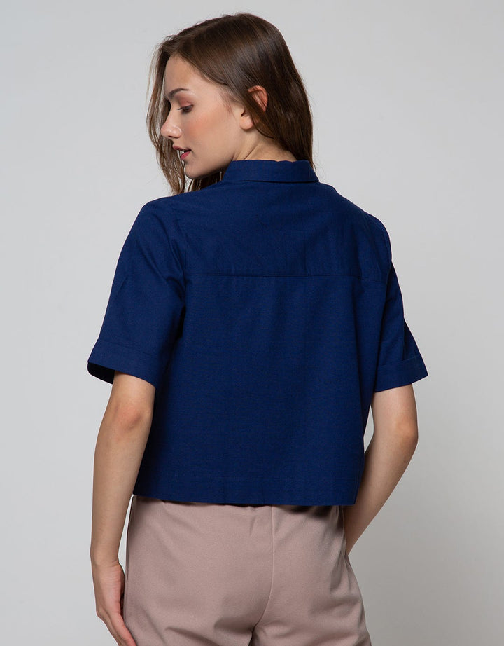 Connexion Short Sleeve Shirt Boxy With 2 Pocket Turnup Cuff