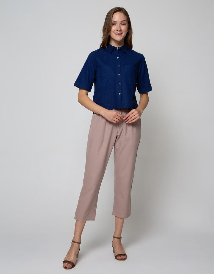 Connexion Short Sleeve Shirt Boxy With 2 Pocket Turnup Cuff