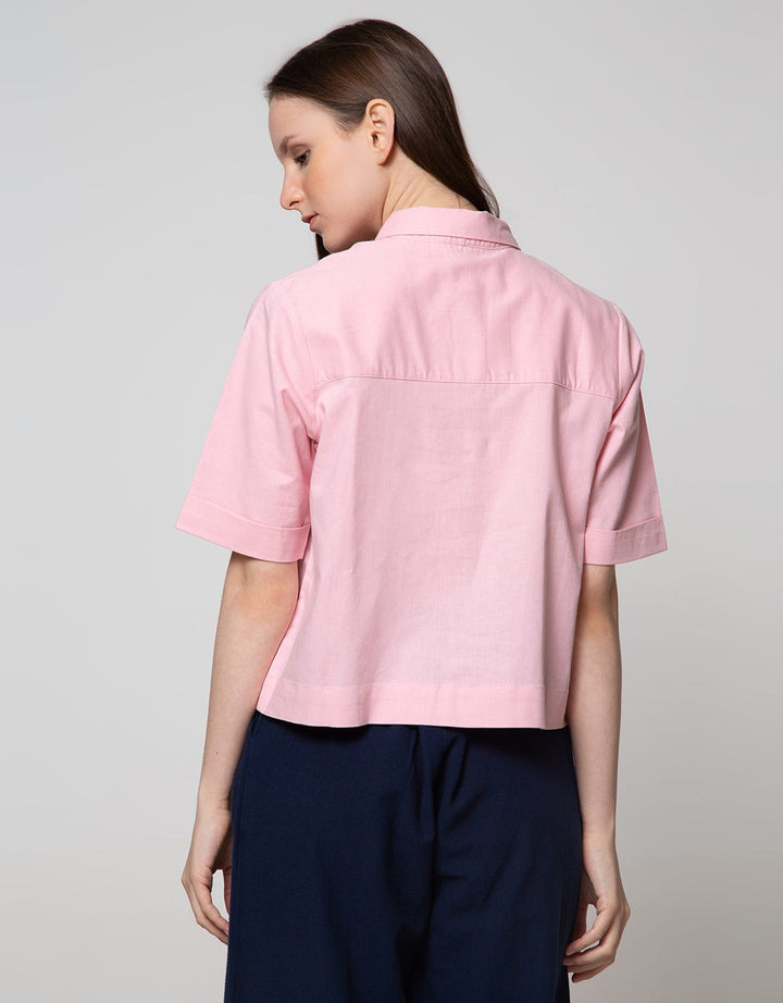 Connexion Short Sleeve Shirt Boxy With 2 Pocket Turnup Cuff