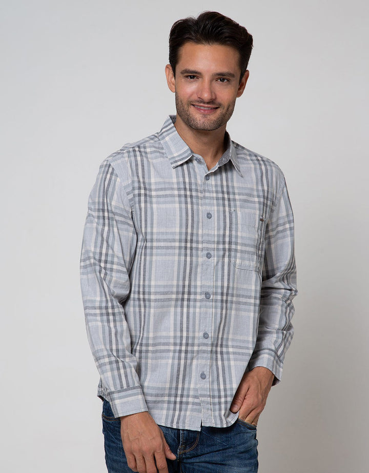 Watchout Casual Long Sleeve Shirt Cubes