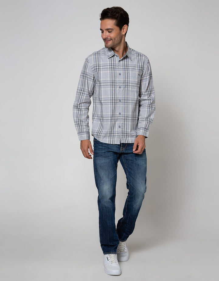 Watchout Casual Long Sleeve Shirt Cubes