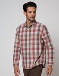 Watchout Casual Long Sleeve Shirt Print Cubes