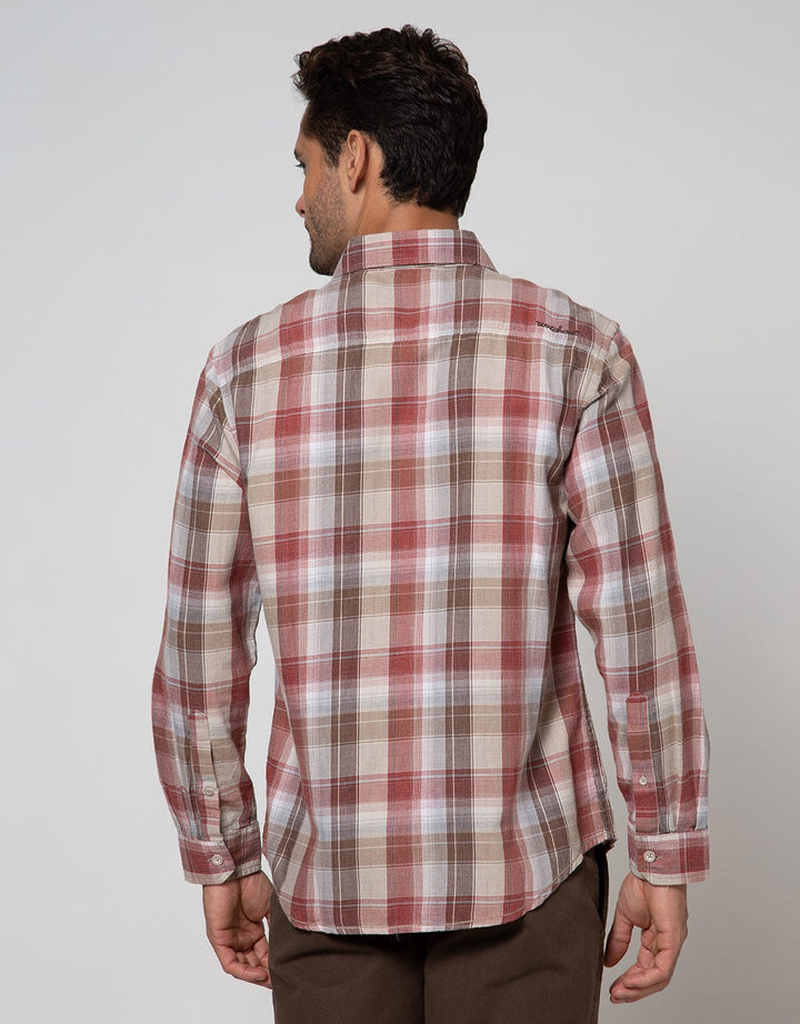 Watchout Casual Long Sleeve Shirt Print Cubes