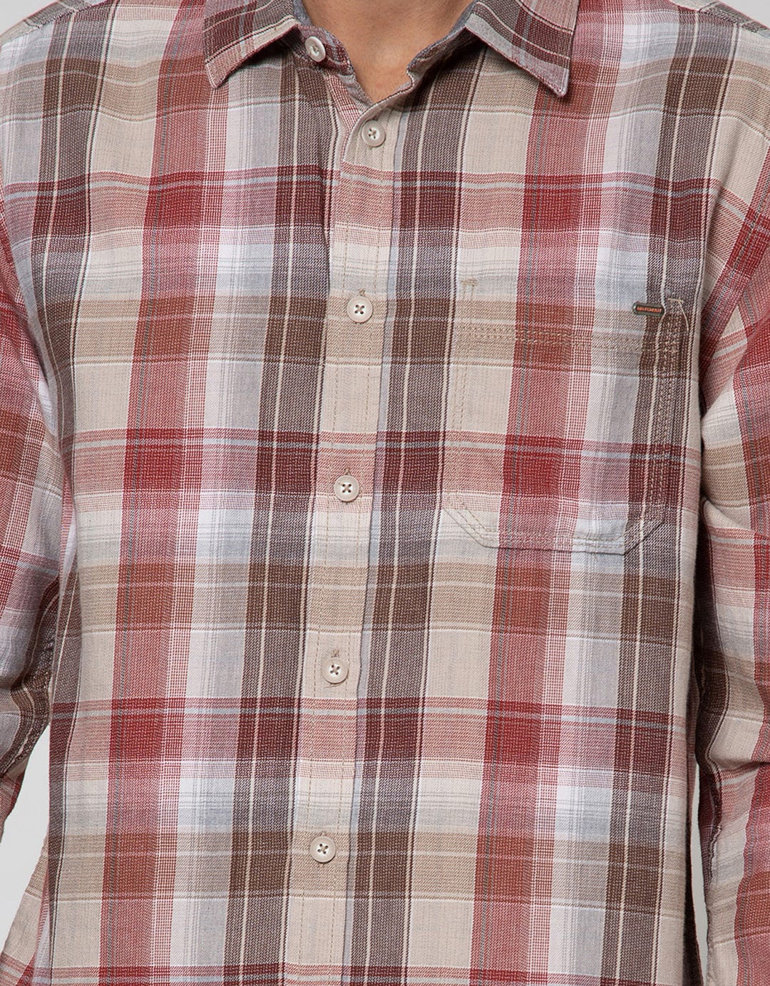 Watchout Casual Long Sleeve Shirt Print Cubes