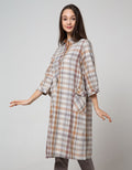 Triset Ladies Motif Garis Casual Dress