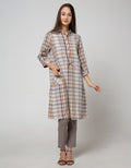 Triset Ladies Motif Garis Casual Dress
