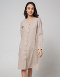 Triset Casual Dress Kancing