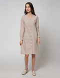 Triset Casual Dress Kancing