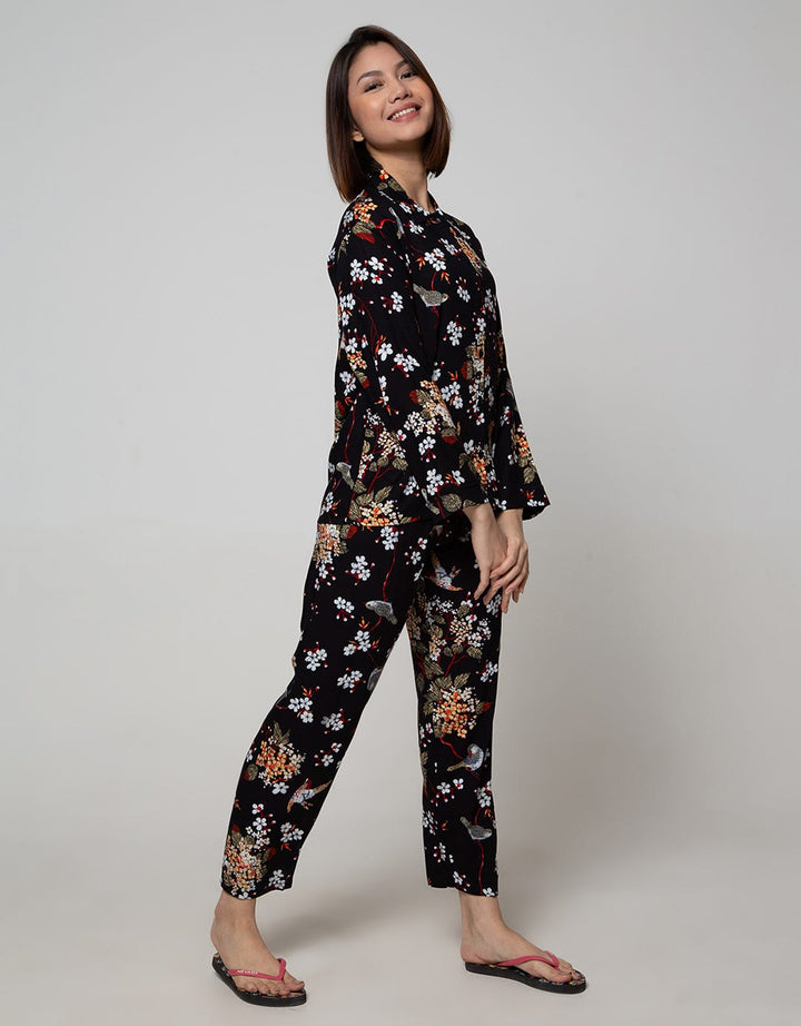 St. Yvesd Long Sleeve Pyjama Pants Oriental Birdy