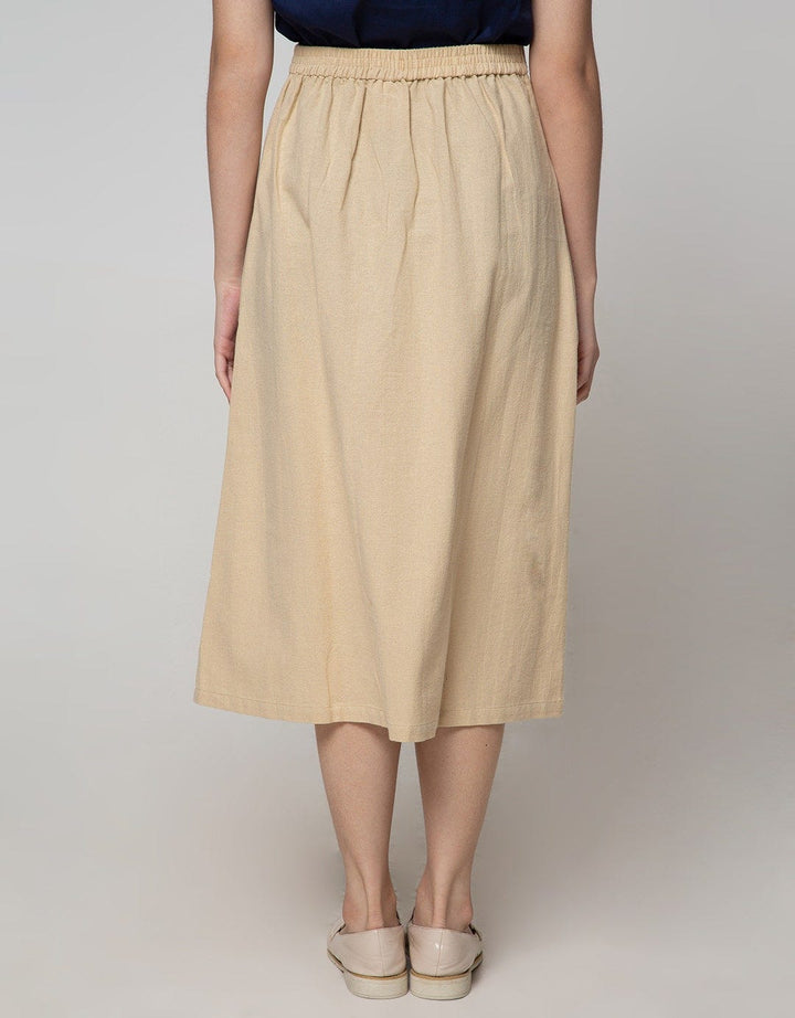 Connexion Midi Skirt 2 Pocket Button Down Skirt