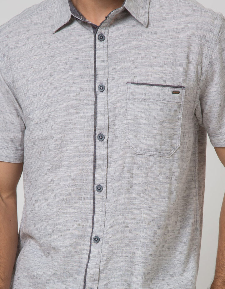 Watchout Casual Kemeja Textured Pria