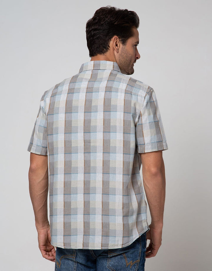 Watchout Casual Short Sleeve Shirt Full Button