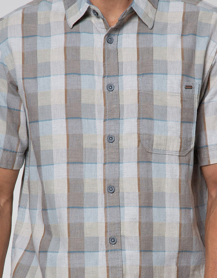 Watchout Casual Short Sleeve Shirt Full Button