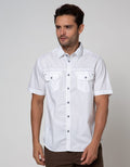 Watchout Casual Kemeja Lengan Pendek Double Pocket