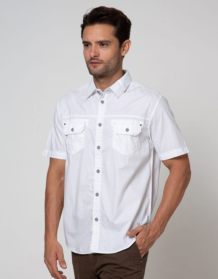 Watchout Casual Kemeja Lengan Pendek Double Pocket