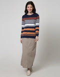 Triset Long Zipper Skirt